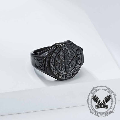 St. Benedict's Medal Stainless Steel Ring