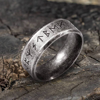 Viking Runes Stainless Steel Ring