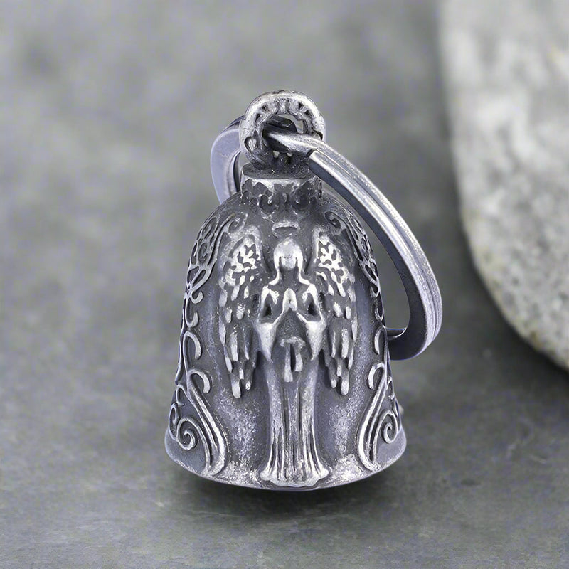 Virgin Mary Guardian Bell Stainless Steel Keychain