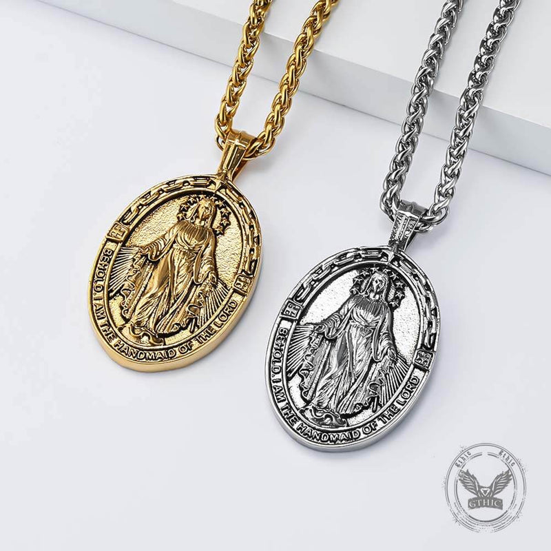 Virgin Mary Stainless Steel Religion Pendant