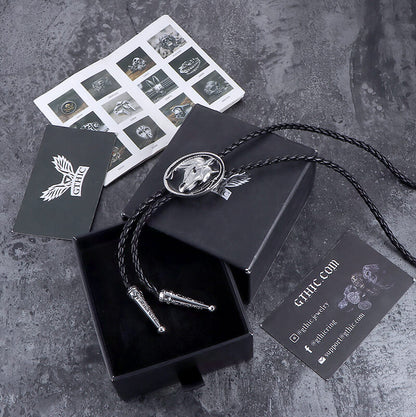 Western Horse Head Alloy Bolo Tie